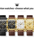 OLEVS Luxury Square Quartz Wrist