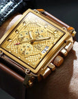 OLEVS Luxury Square Quartz Wrist