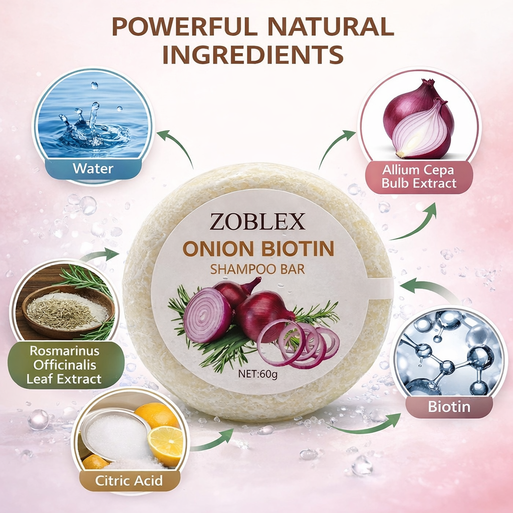 ZOBLEX™ Onion & Biotin Shampoo Bar