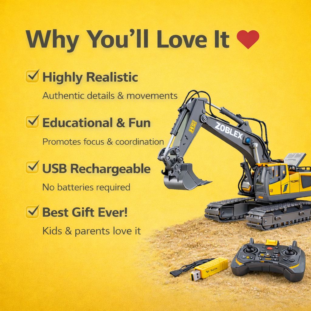 Zoblex™ BuildMaster RC Excavator