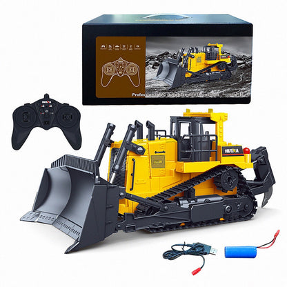 Zoblex™ RC Bulldozer — 1:16 Scale, 11-Channel Control